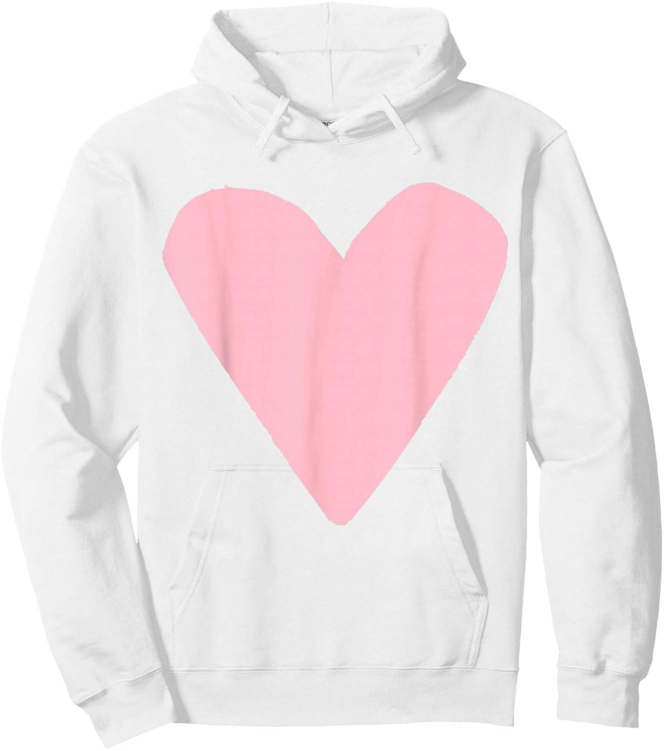 Light Pink Heart Red Pink Hoodie - Hoodie | White