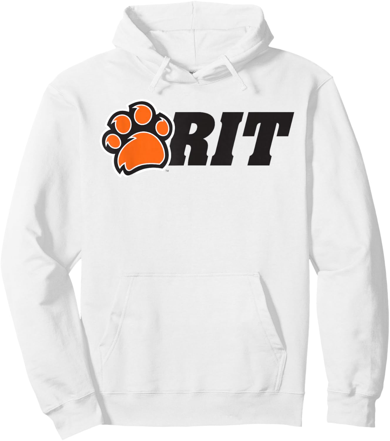 Rochester Institute of Technology RIT Paw Logo Hoodie - Hoodie | White