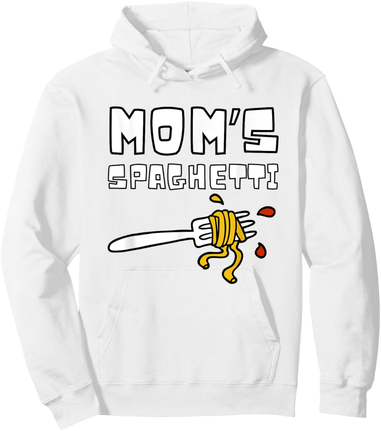 Mom's Spaghetti Funny Toddler Kids Hoodie - Hoodie | White