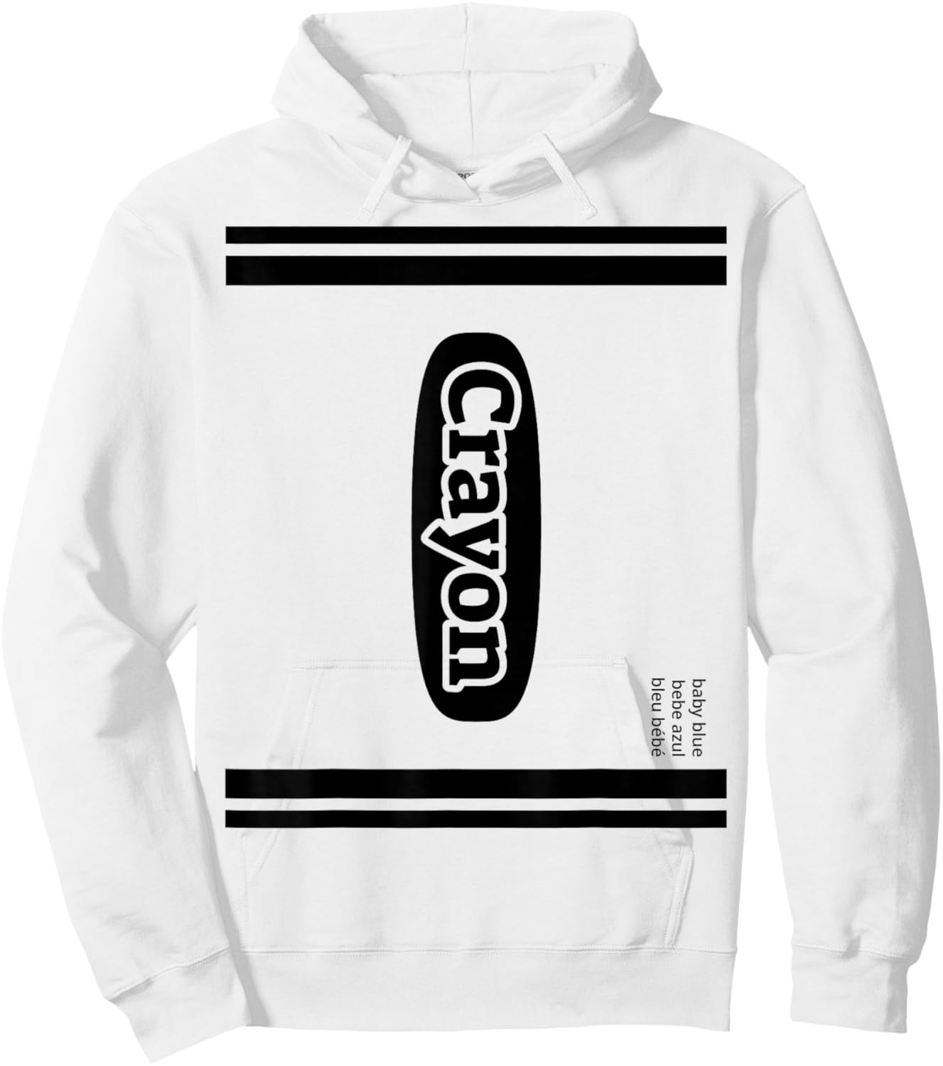 Crayon Baby Blue Group Costume Hoodie - Hoodie | White