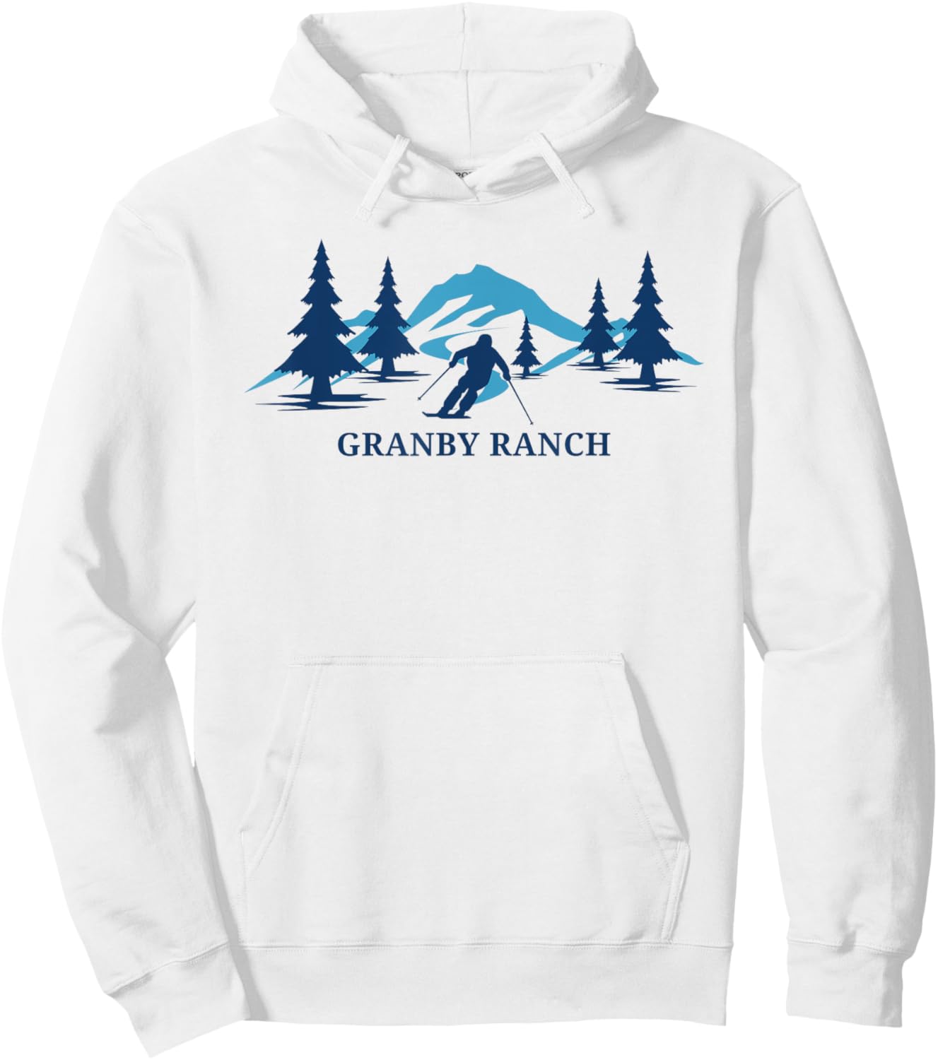 Granby Ranch Colorado Ski Resort Mountains Hoodie - Hoodie | White