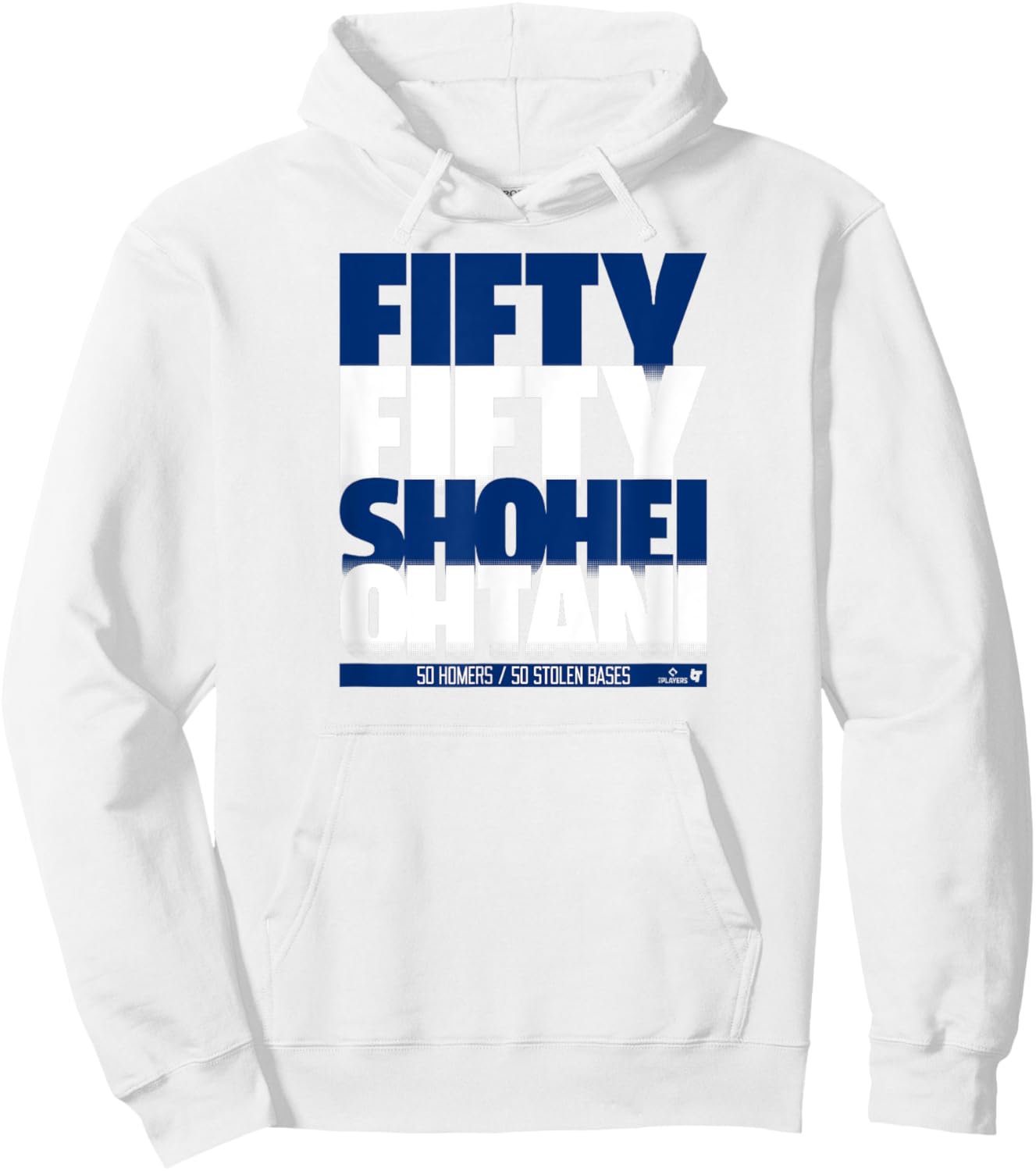 Shohei Ohtani - 50/50 Stack - Los Angeles Baseball Hoodie - Hoodie | White