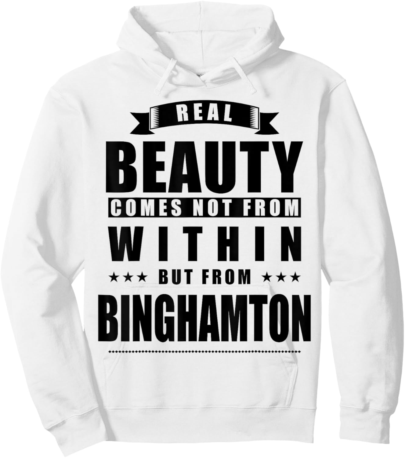 Binghamton - Funny Personalized City Gift Hoodie - Hoodie | White