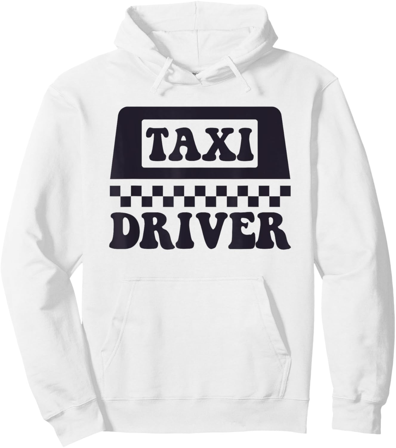 Yellow Taxi Costume Halloween Funny Taxi Driver Men Driving Hoodie - Hoodie | White