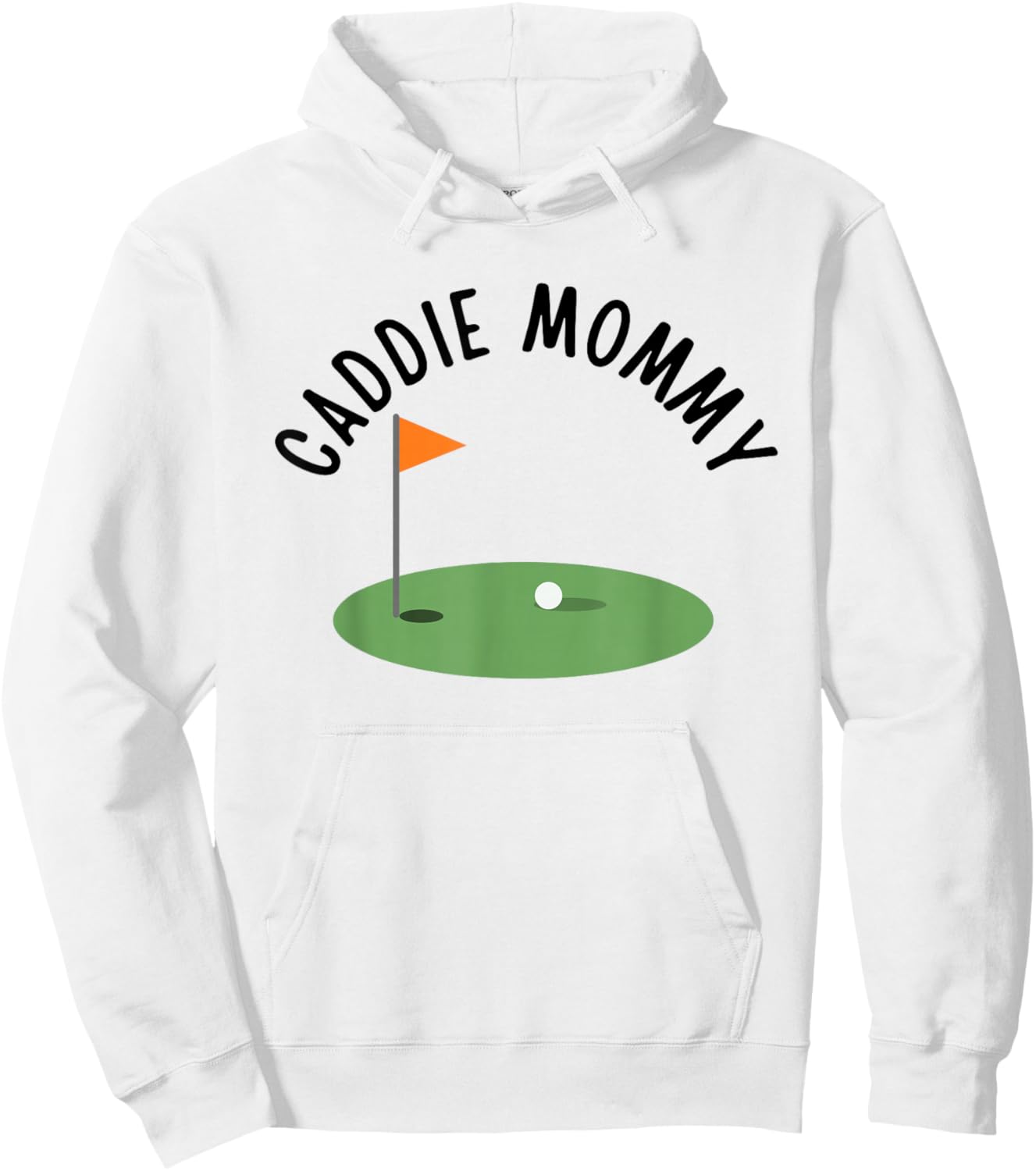 Caddie Mommy Cute Matching Birthday Golf Party Hoodie - Hoodie | White