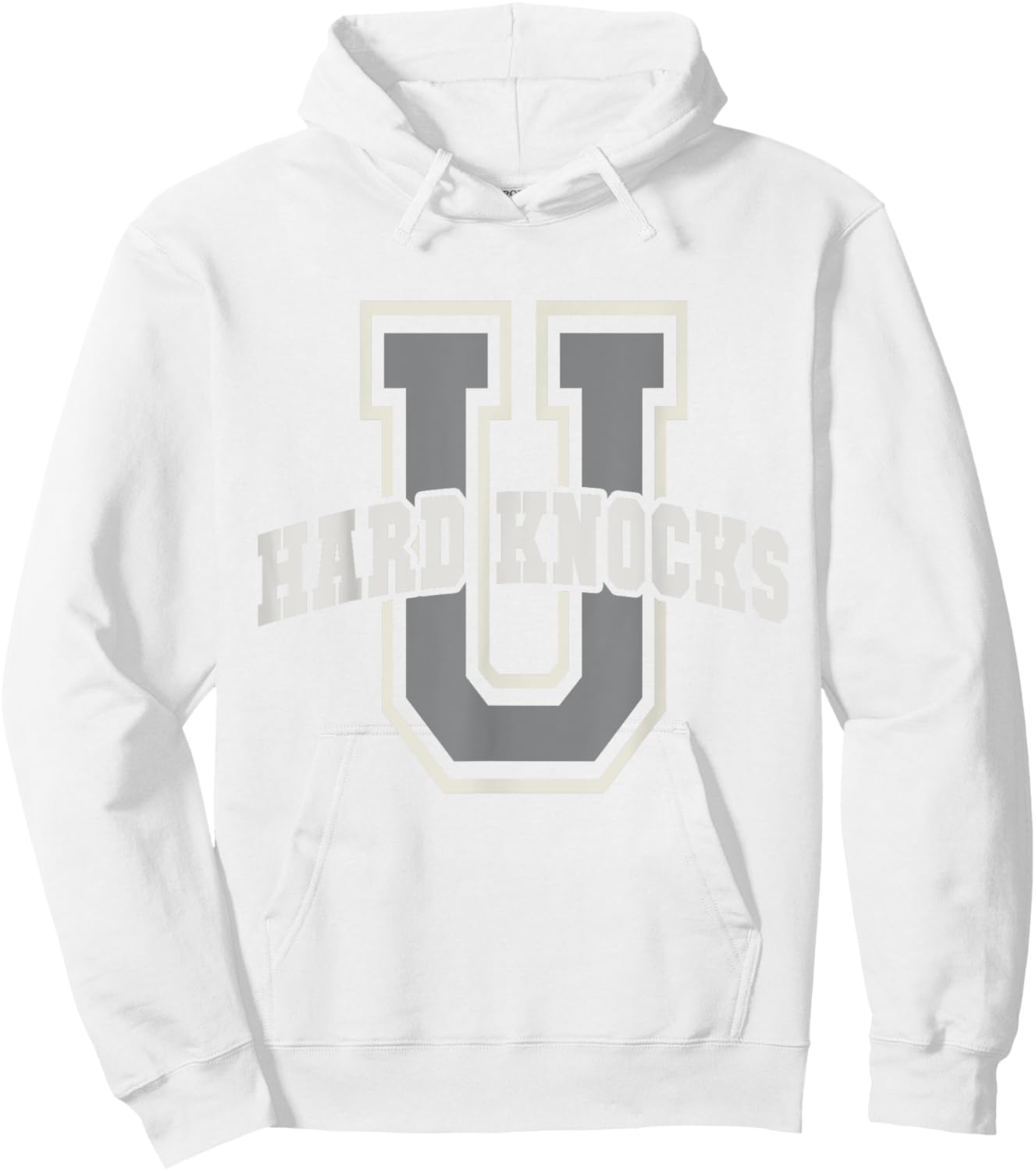 Funny UNIVERSITY of HARD KNOCKS Life Business College Boss Hoodie - Hoodie | White