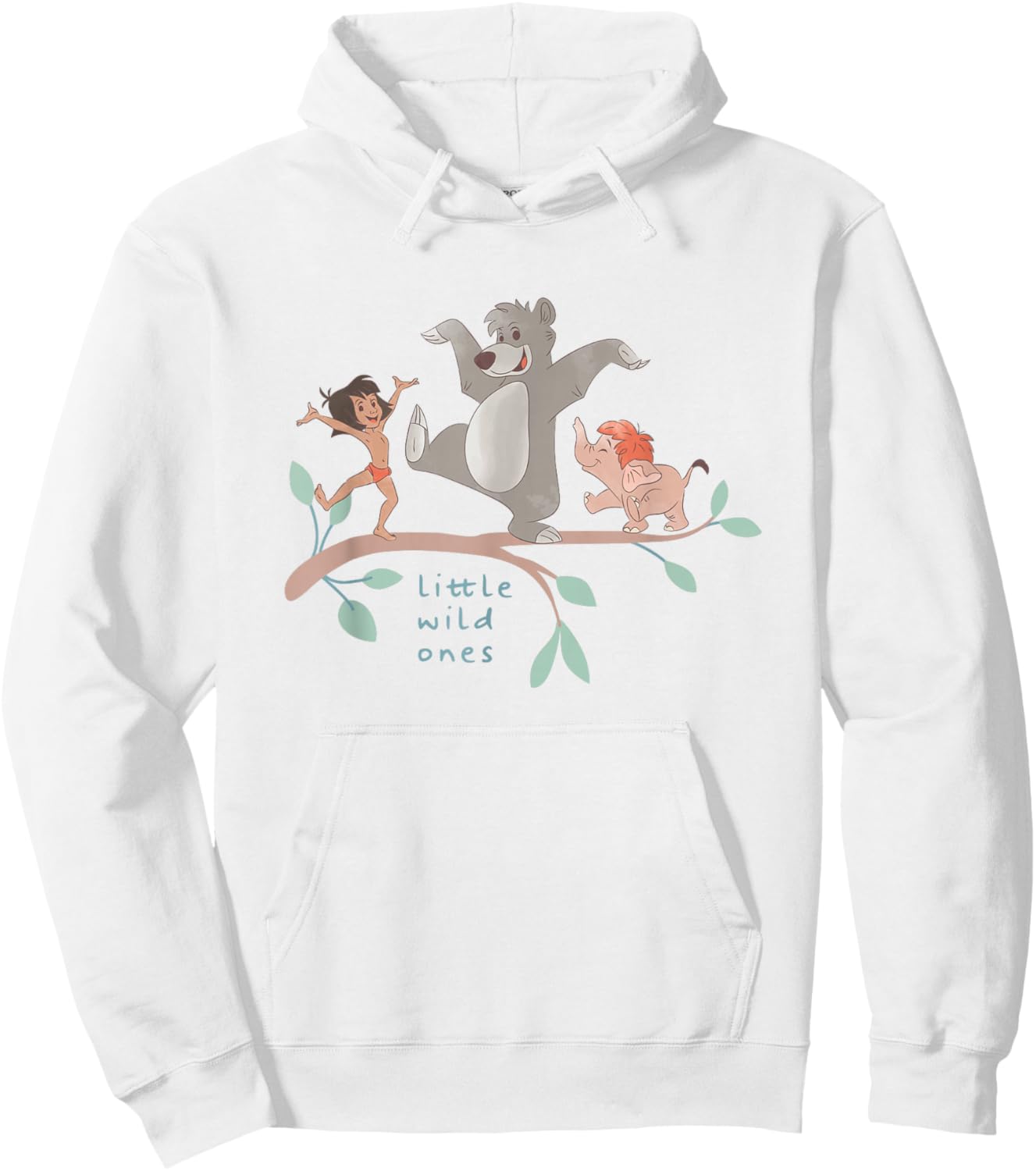 Disney The Jungle Book Little Wild Ones Best Trio Chest Logo Hoodie - Hoodie | White