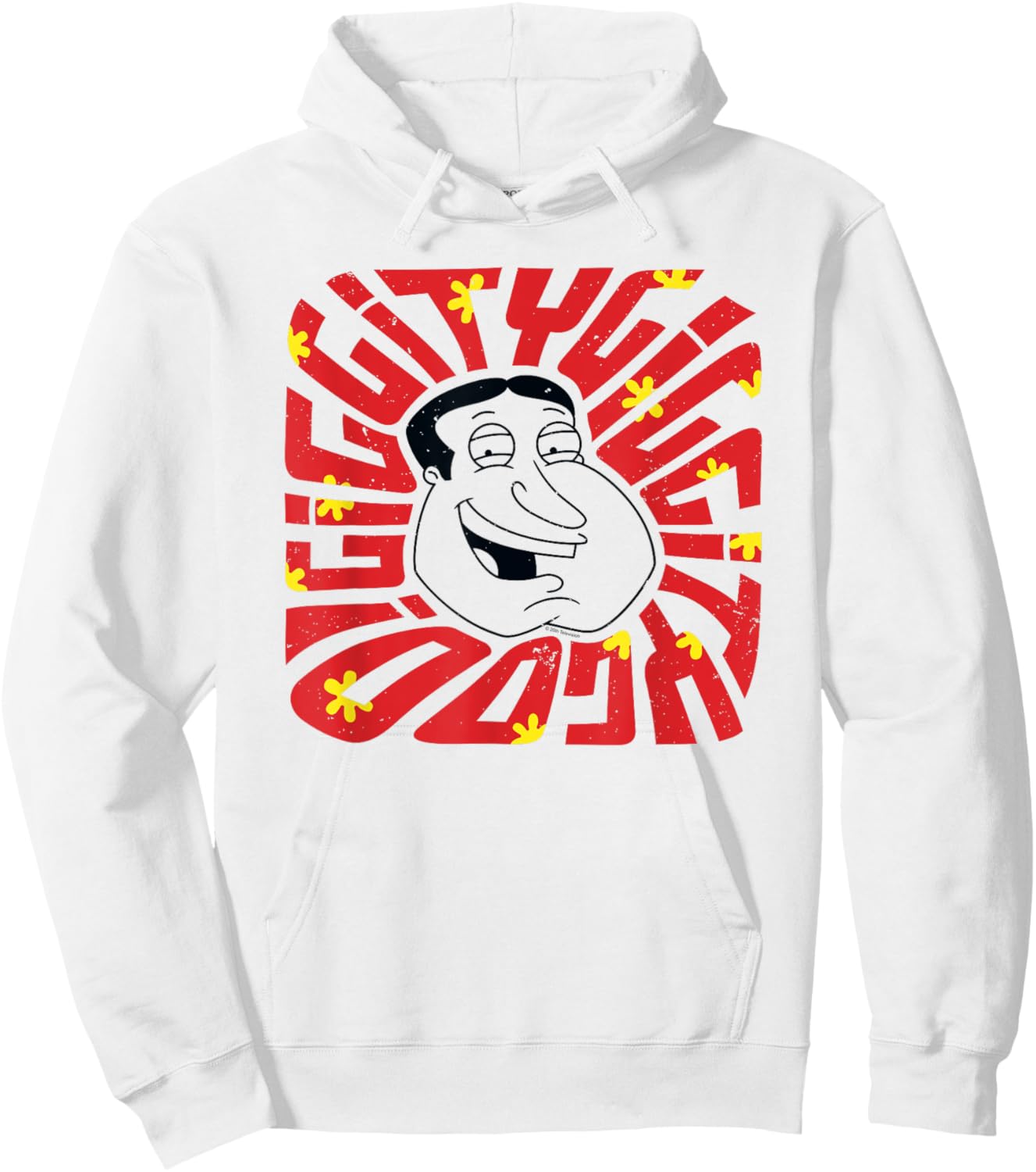 Family Guy Quagmire Groovy Giggity Giggity Goo Funny Cartoon Hoodie - Hoodie | White