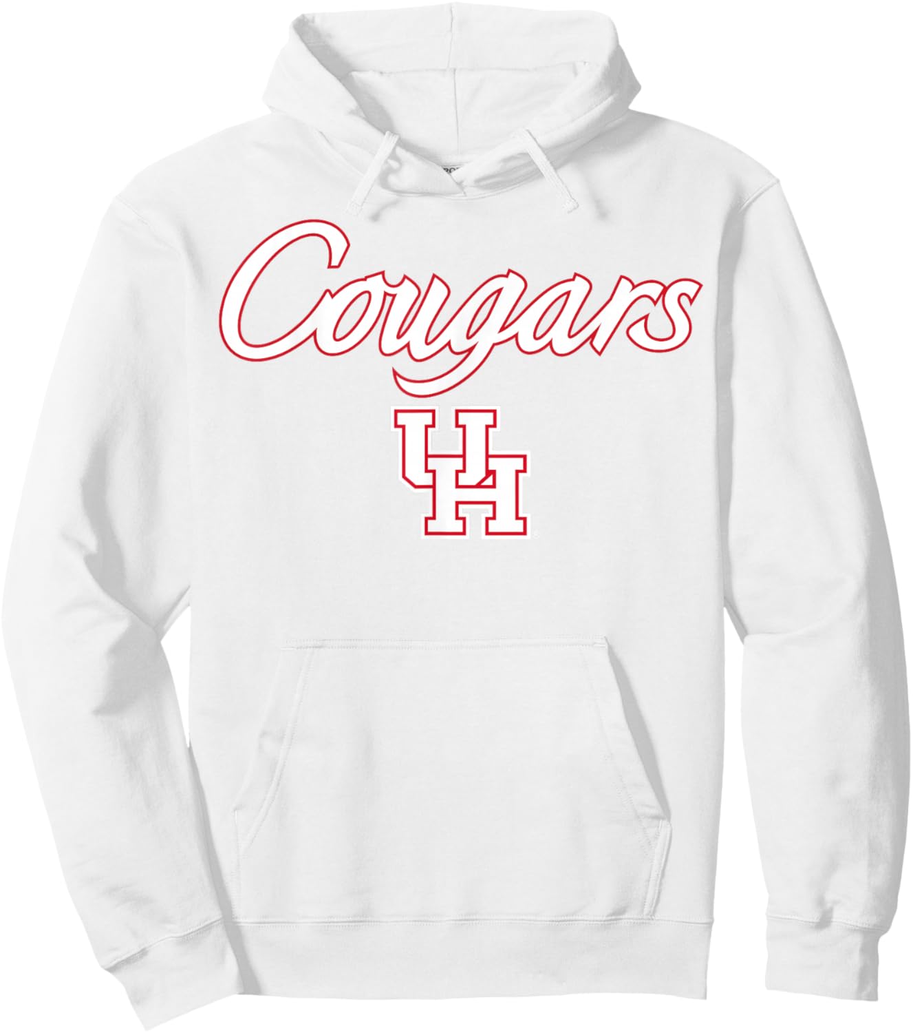 University of Houston | Houston Blue Collection Script Logo Hoodie - Hoodie | White