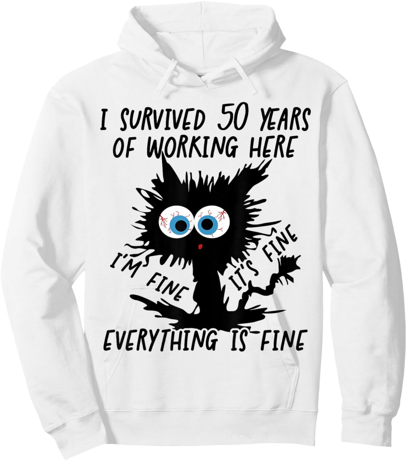 I Survived 50 Years Of Working Here Hoodie - Hoodie | White