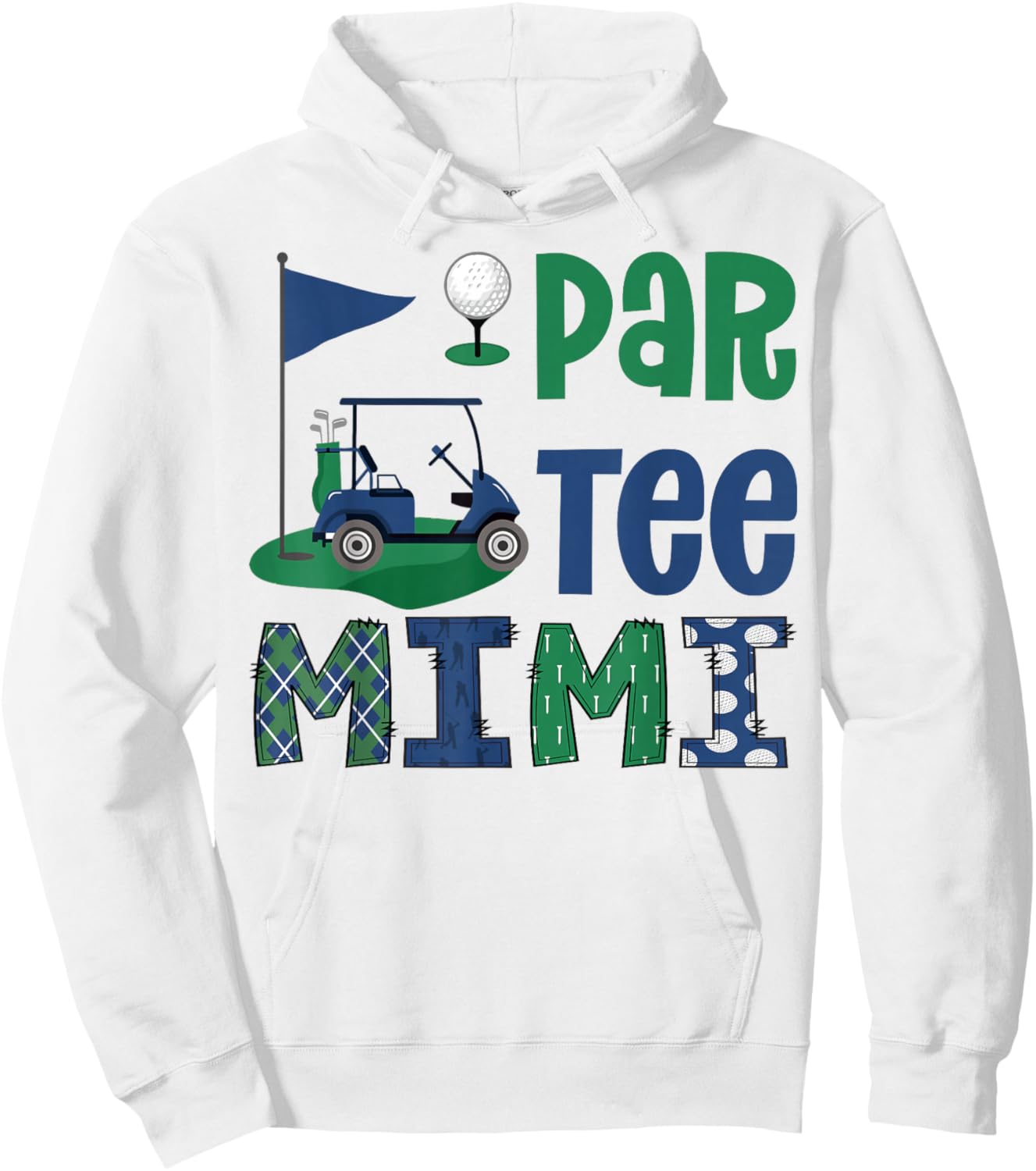 Par- Mimi Golf Lover Birthday Party Family Matching Hoodie - Hoodie | White