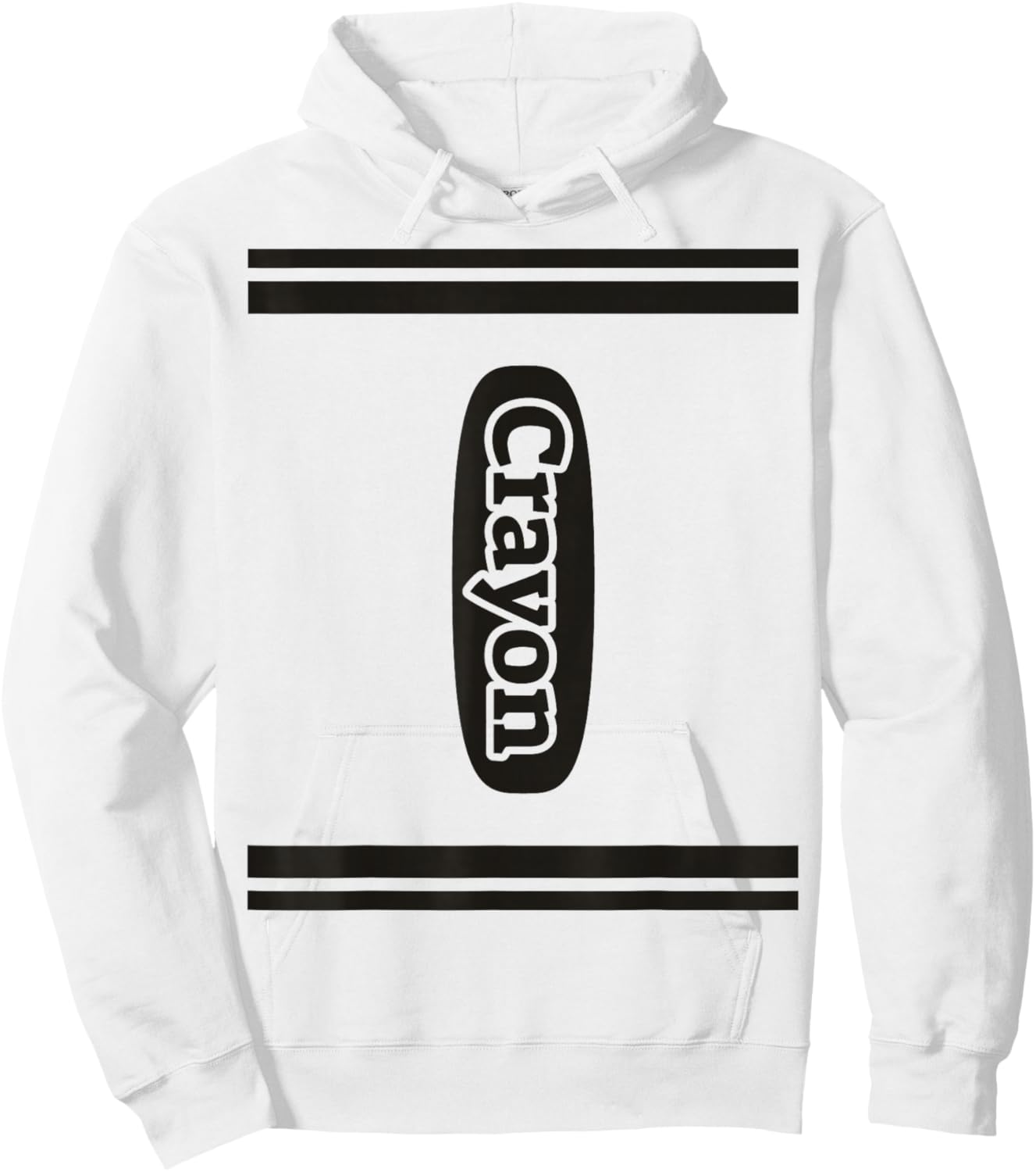 J. Walker Crayon Group Costume - Kids & Adults - Grey - Short Sleeve - Classic Fit - Polyester 100% Hoodie - Hoodie | White