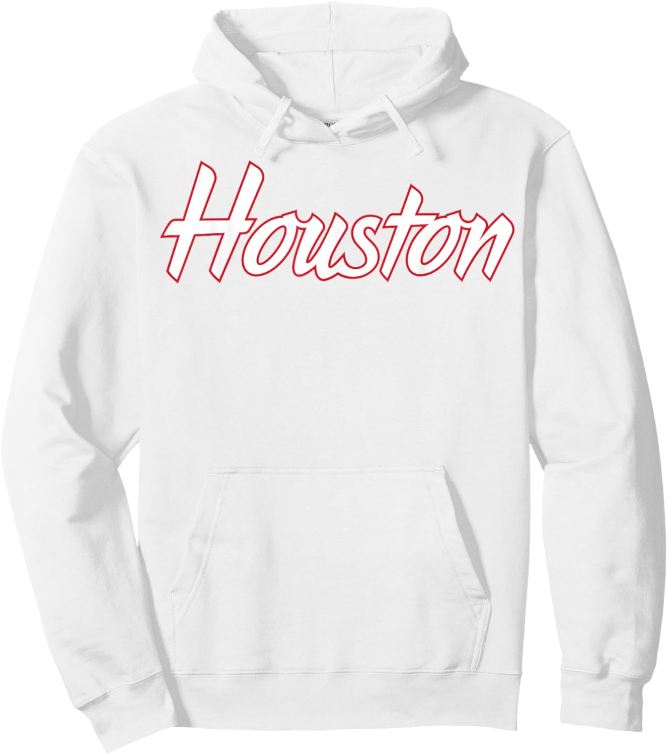 University of Houston | Houston Blue Collection Script Text Hoodie - Hoodie | White