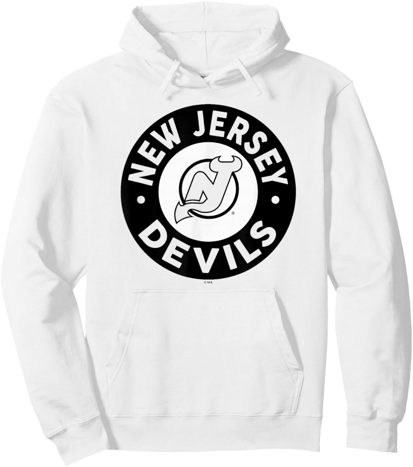 New Jersey Devils Symbol Red Officially Licensed Hoodie - Hoodie | White
