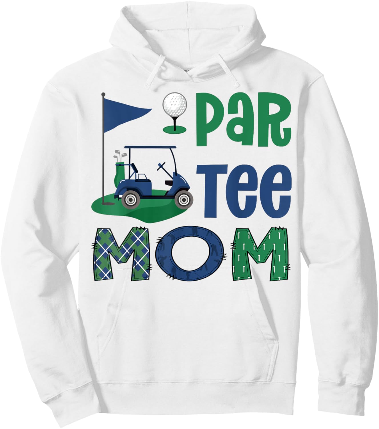 Par- Mom Golf Lover Birthday Party Family Matching Hoodie - Hoodie | White