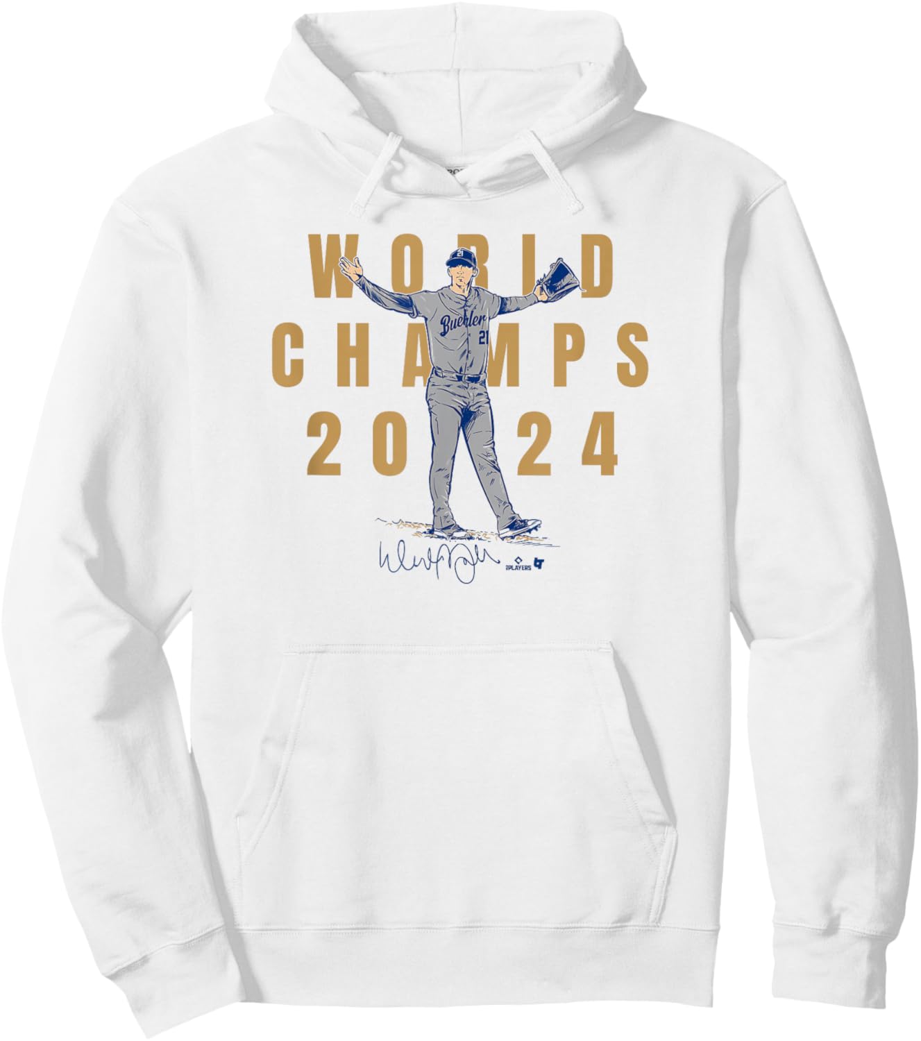 Walker Buehler - The Final Out - Los Angeles Baseball Champs Hoodie - Hoodie | White