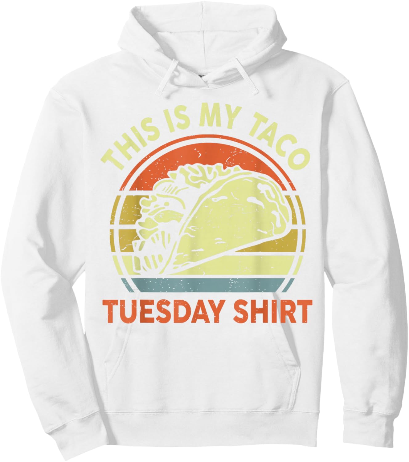 This Is My Taco Tuesday Shirt Funny Mexican Food Men Women Hoodie - Hoodie | White