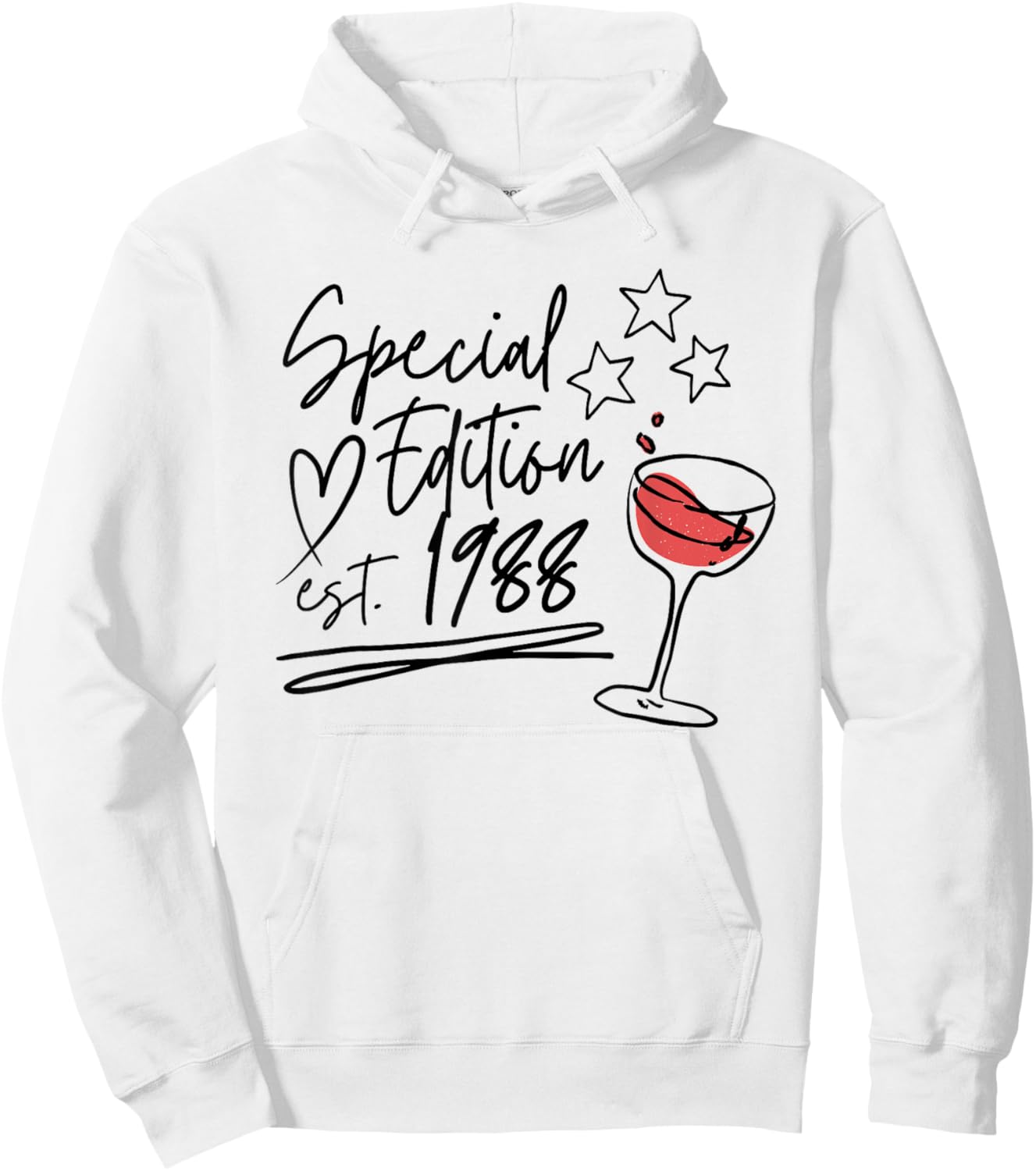 Year Of Birth 1988 Birthday Design Vintage Born In 1988 Hoodie - Hoodie | White