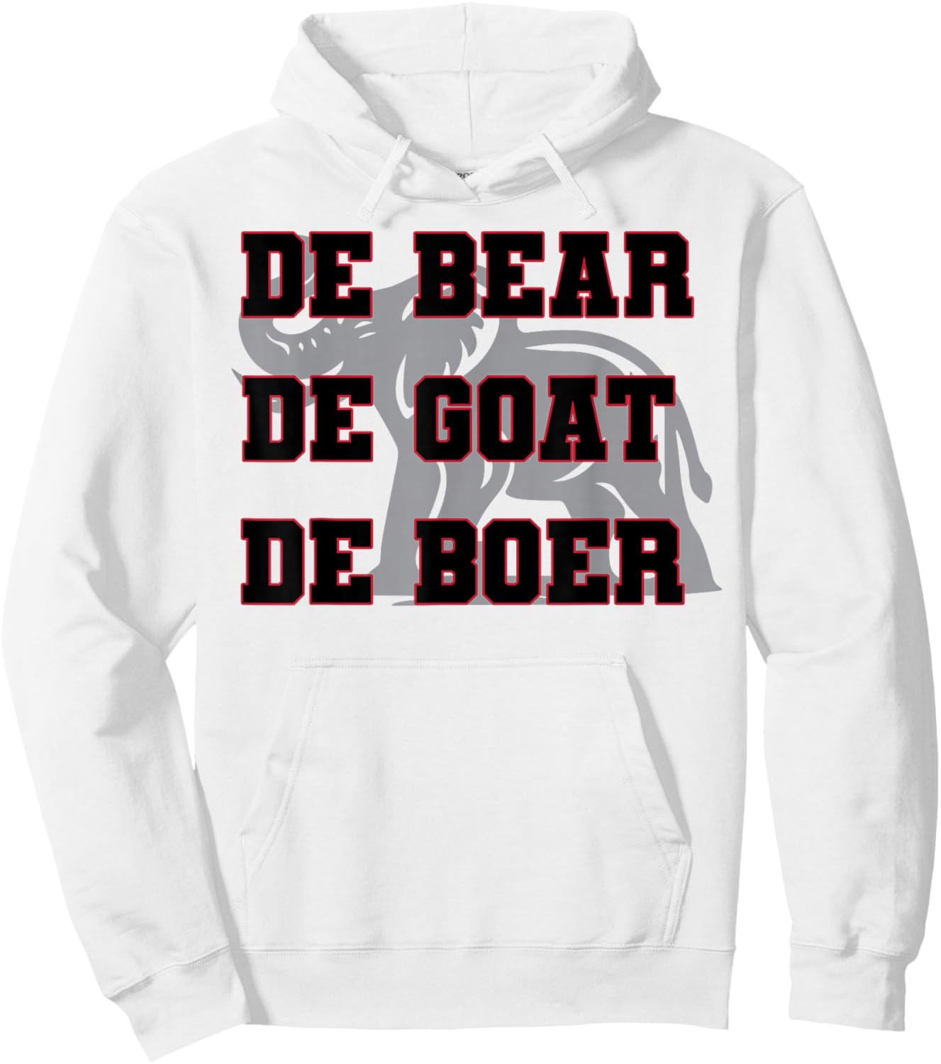 Elephant De Bear De Goat De Boer Hoodie - Hoodie | White