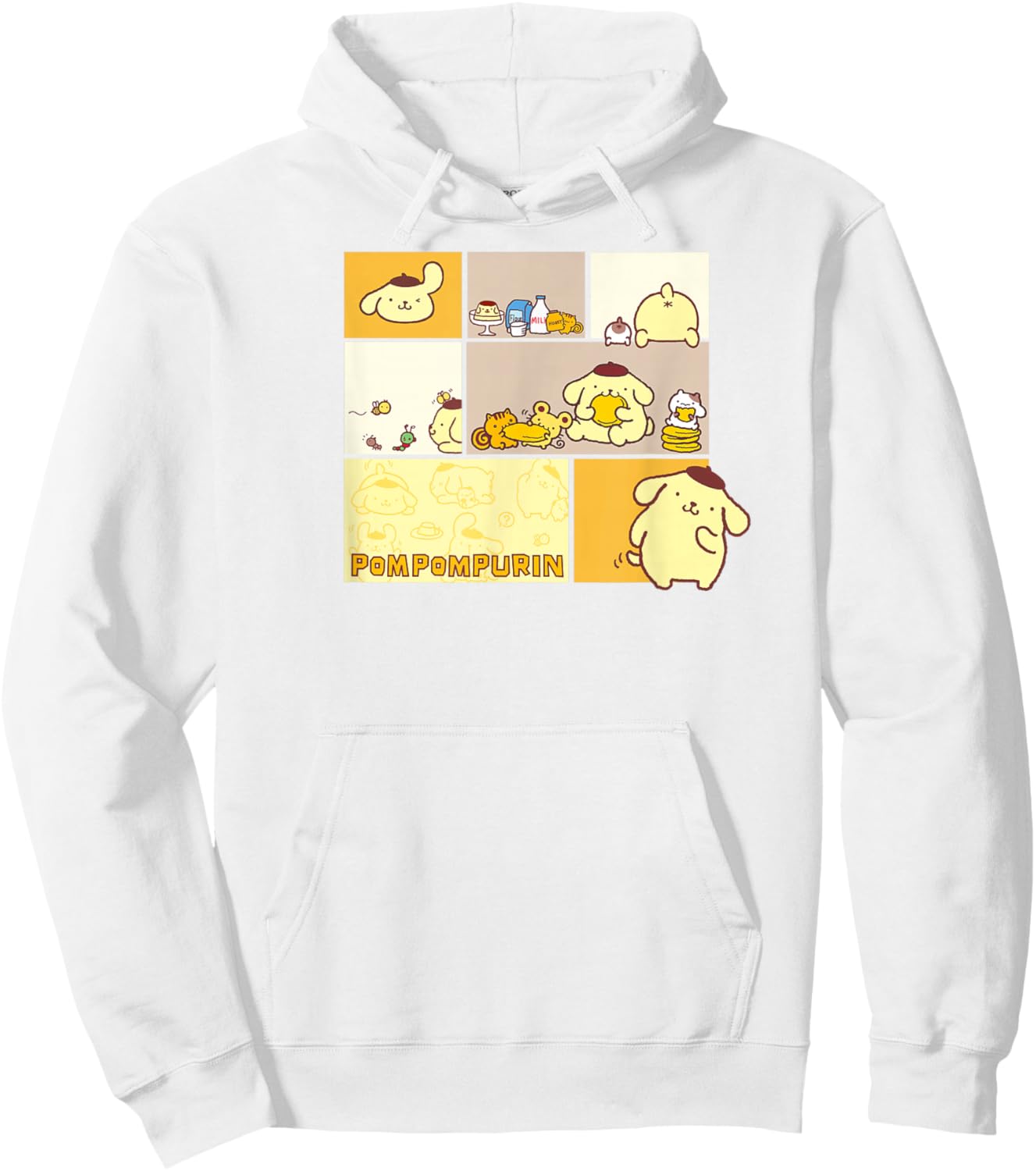 Pompompurin Snack Time Hoodie - Hoodie | White