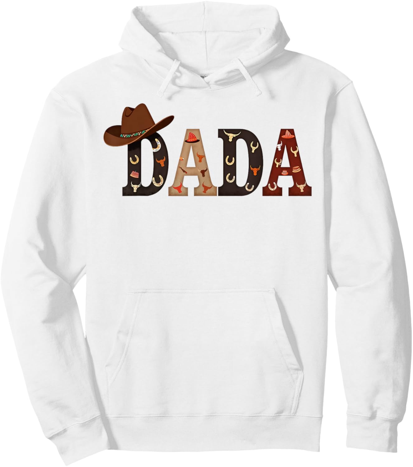 Dad And Mom Birthday Boy Dada Western Rodeo Family Matching Hoodie - Hoodie | White
