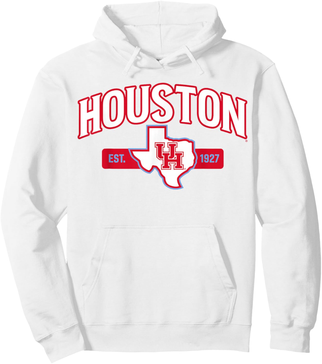 University of Houston | Houston Blue Collection State Logo Hoodie - Hoodie | White