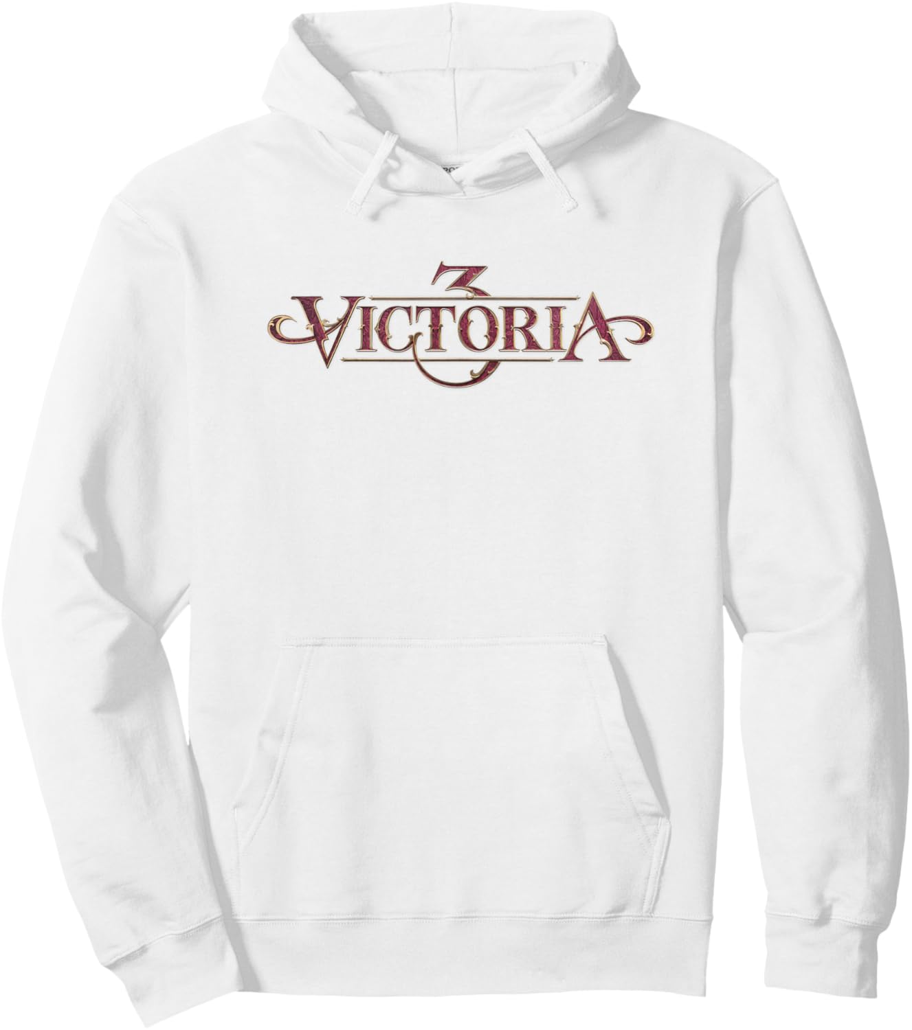 Official Victoria 3 Strategy Game logo colorful Hoodie - Hoodie | White