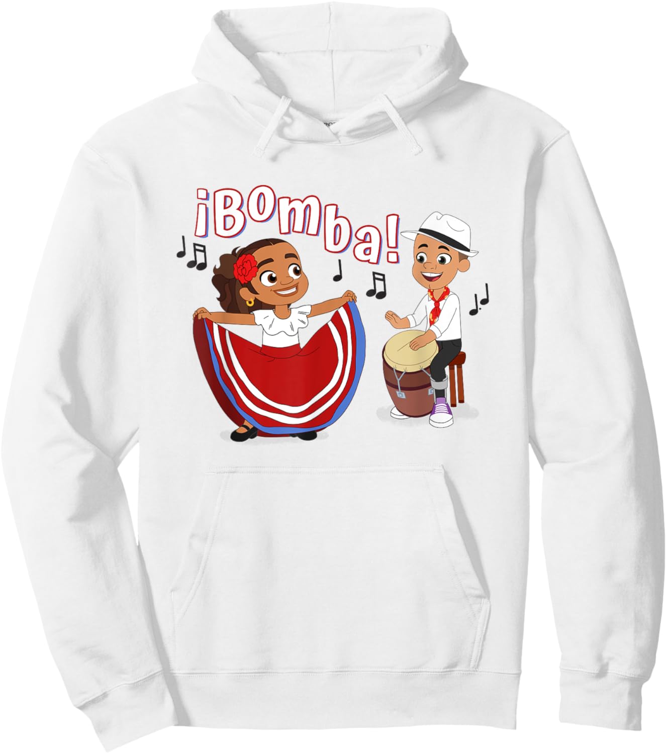 Alma and Eddie ¡Bomba! Hoodie - Hoodie | White