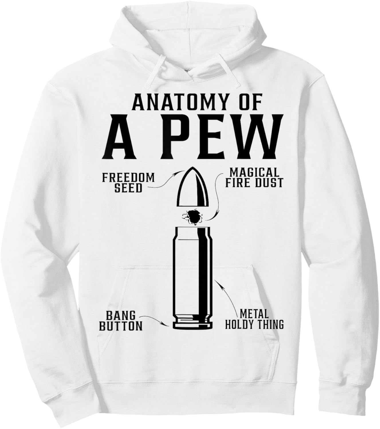 Pew anatomy Hoodie - Hoodie | White