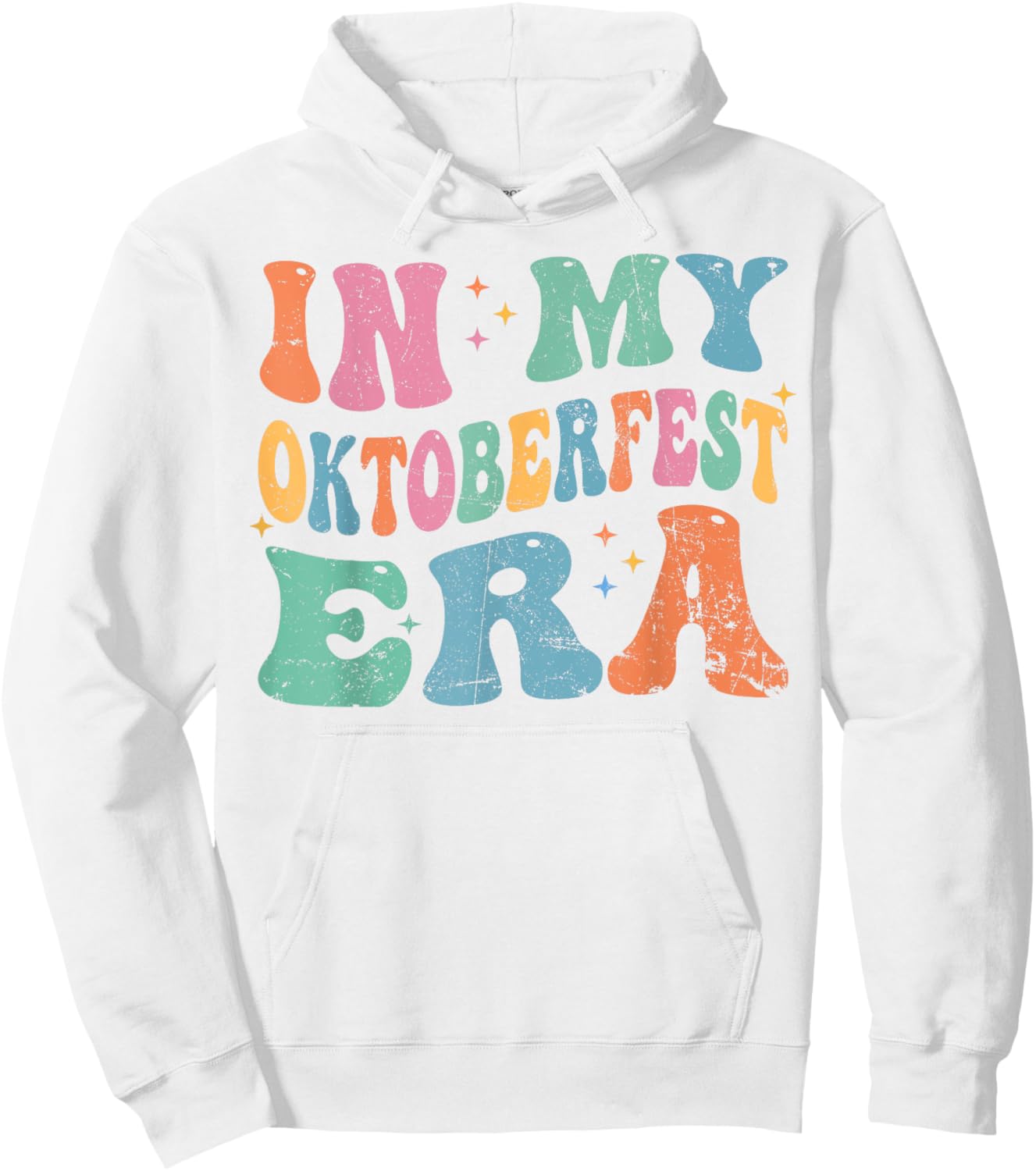 In My Oktoberfest Era Day Drinking Beer Love Retro Groovy Hoodie - Hoodie | White