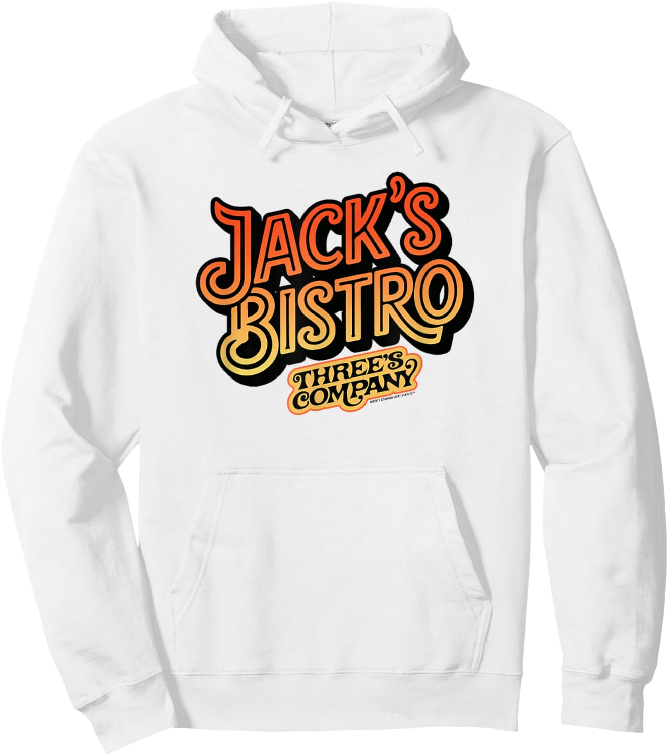 Jack's Bistro Retro Three's Company Jack Tripper Vintage Hoodie - Hoodie | White