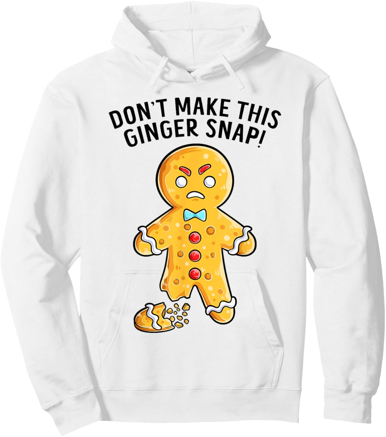 Funny Christmas Don't Make This Ginger Snap Redhead Xmas Hoodie - Hoodie | White