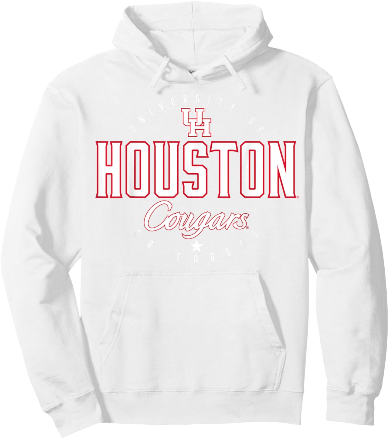 University of Houston | Houston Blue Collection Circle Icon Hoodie - Hoodie | White