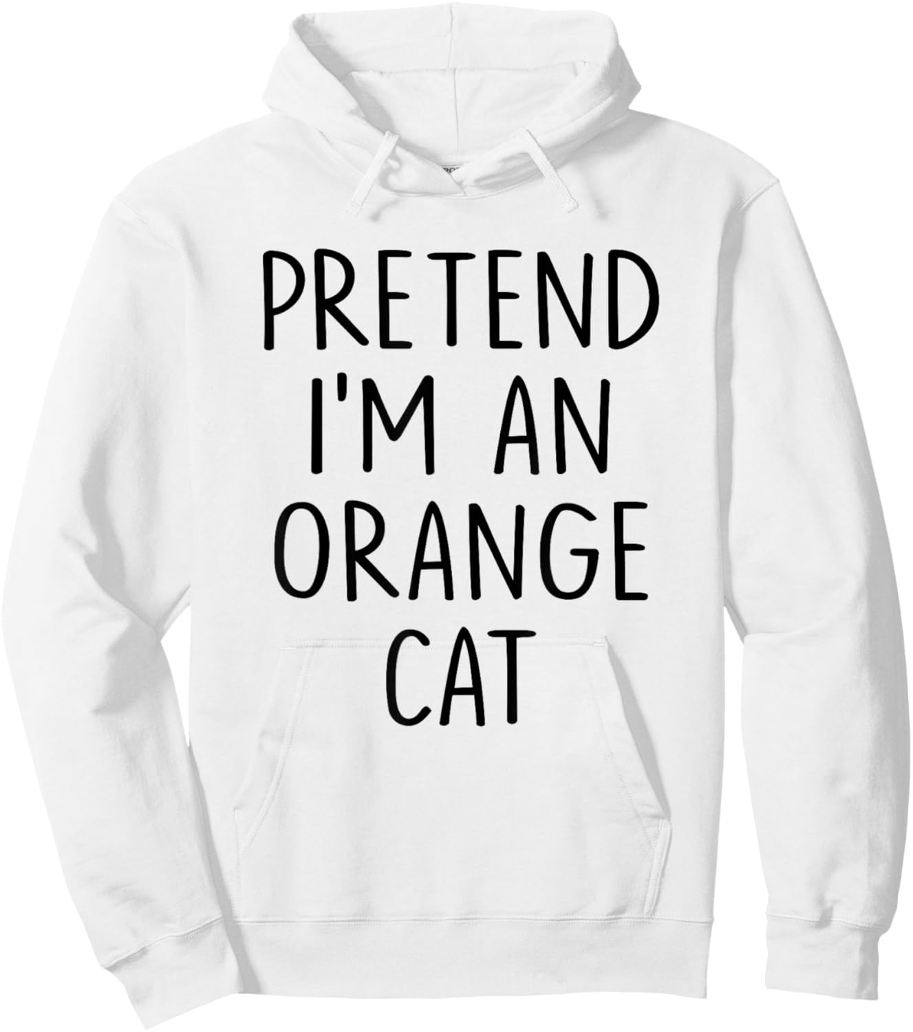 Funny Orange Cat Costume Halloween Cat Lovers Hoodie - Hoodie | White