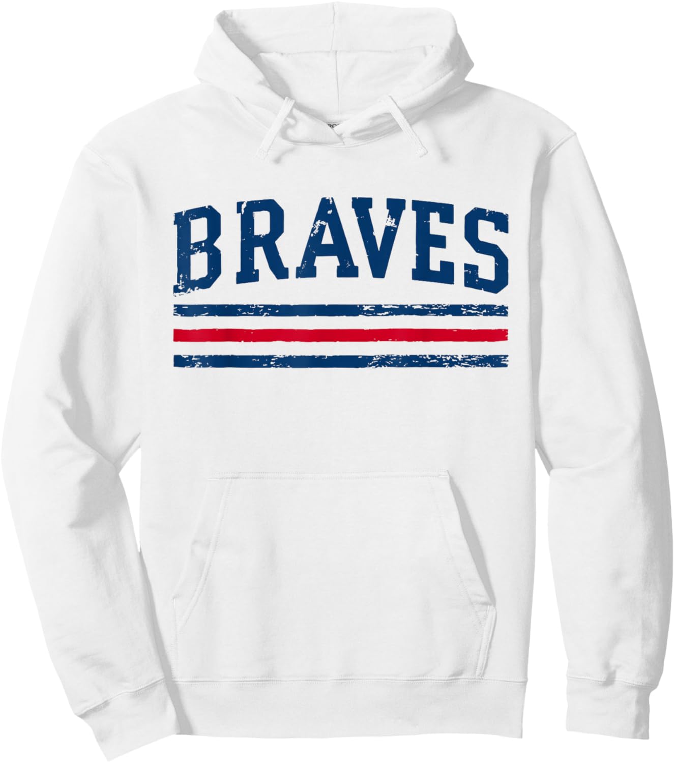 Vintage Retro Braves Name Classic 70s 80s Hoodie - Hoodie | White