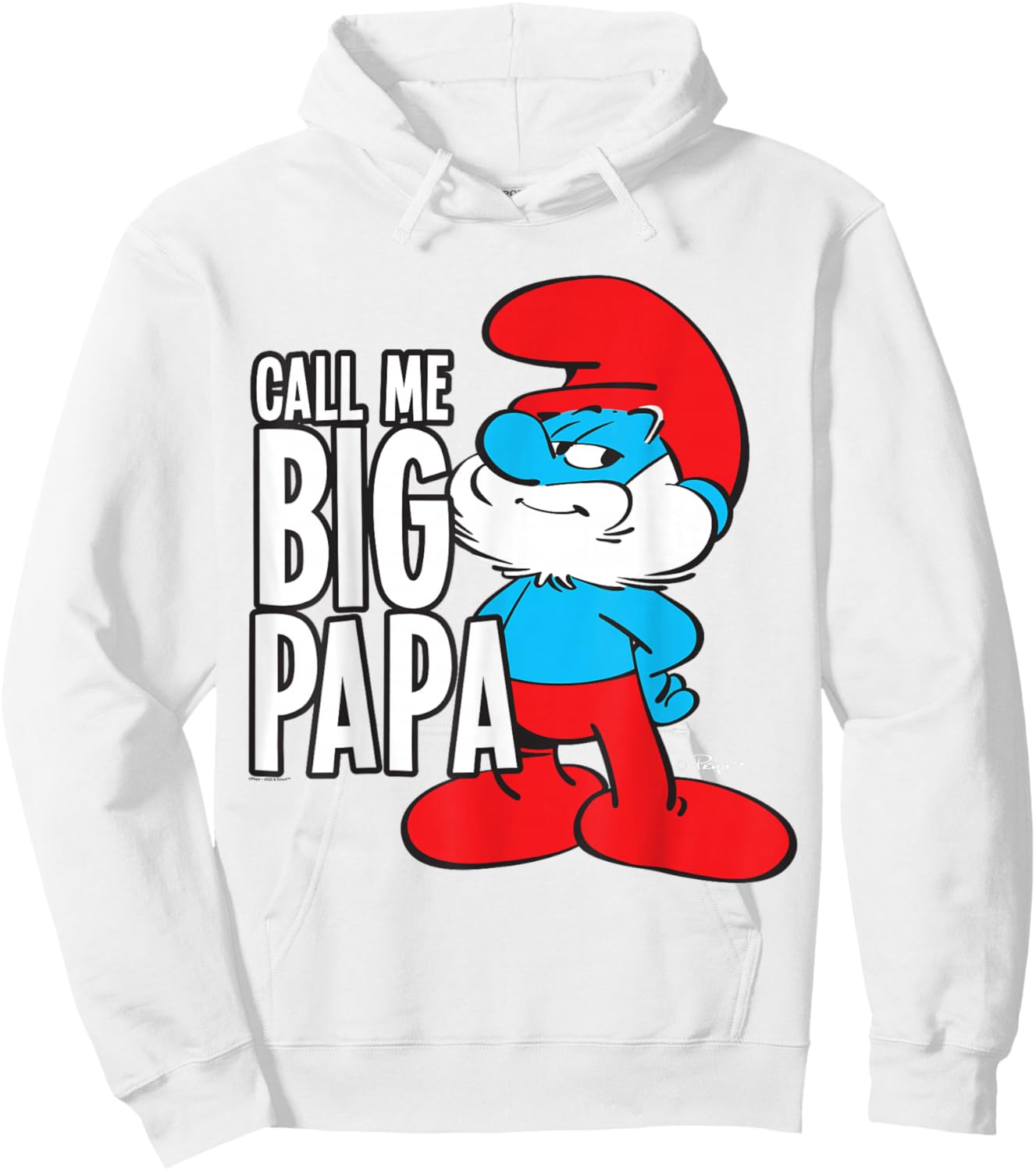 The Smurfs Call Me Big Papa Hoodie - Hoodie | White