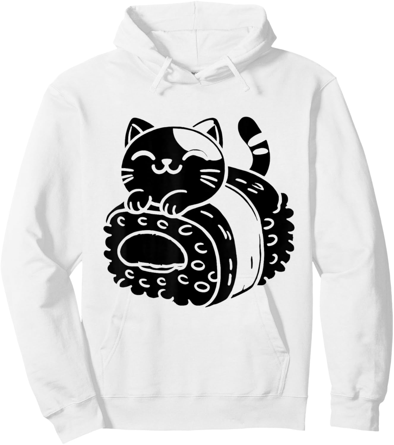 Kawaii Cat Musubi Hawaii Japanese Food Rice Hoodie - Hoodie | White