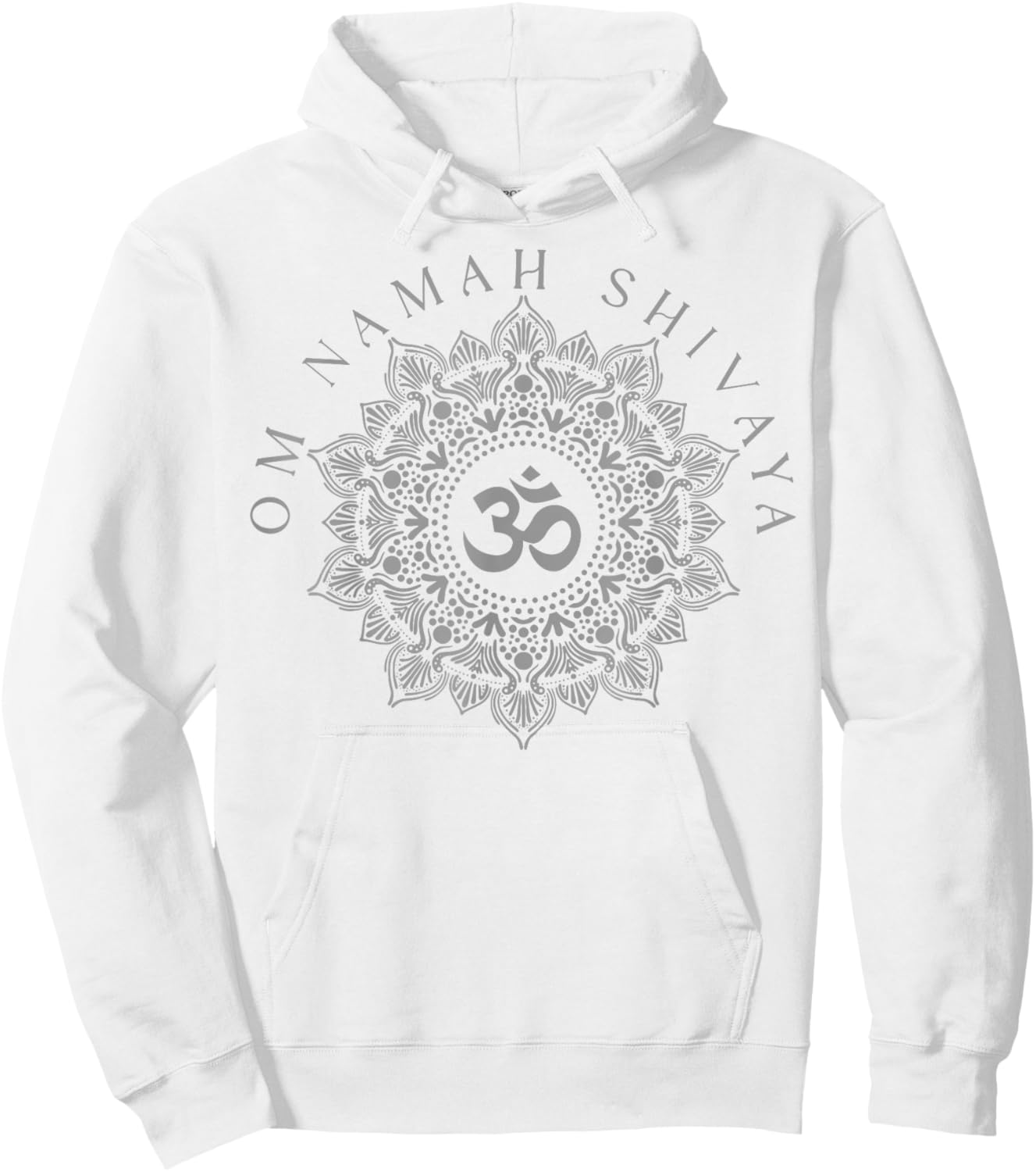Om Namah Shivaya Meditation Mantra Spiritual Chakra Hoodie - Hoodie | White
