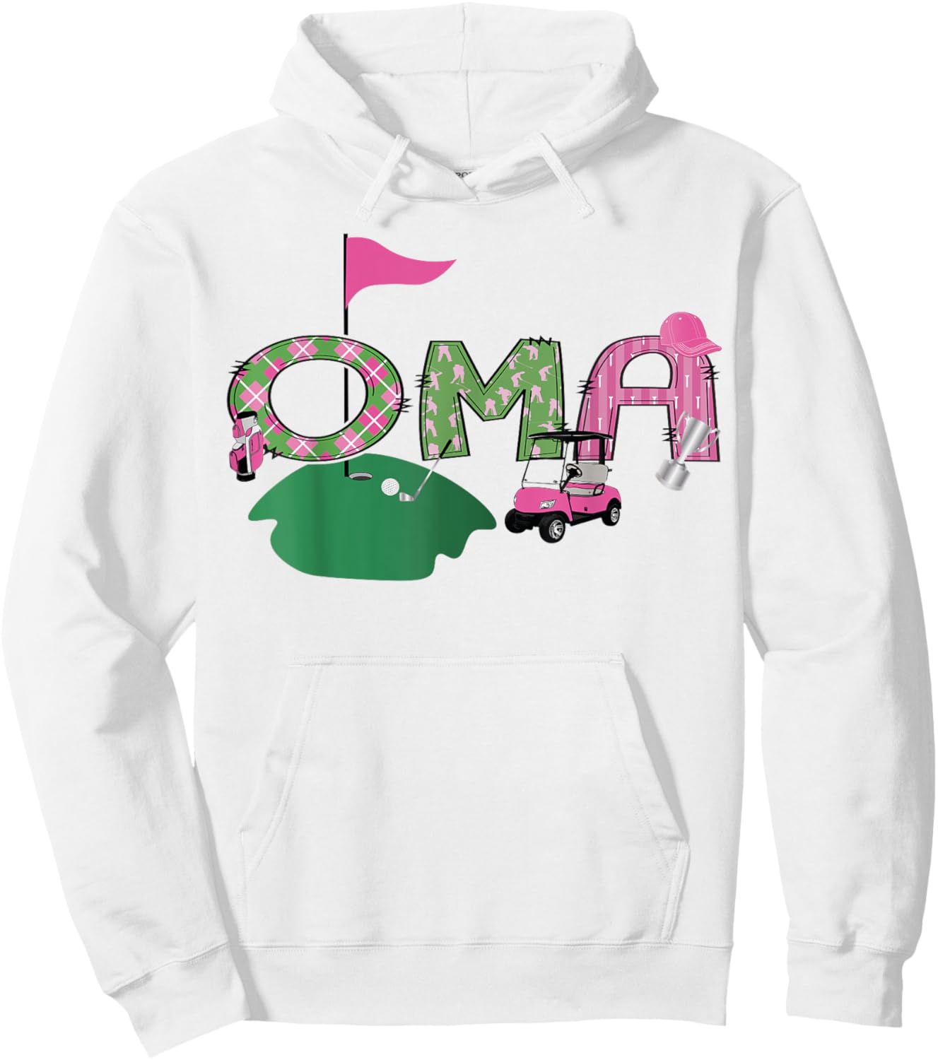 Golf Oma Hole In One Golf 1St Birthday Party Hoodie - Hoodie | White