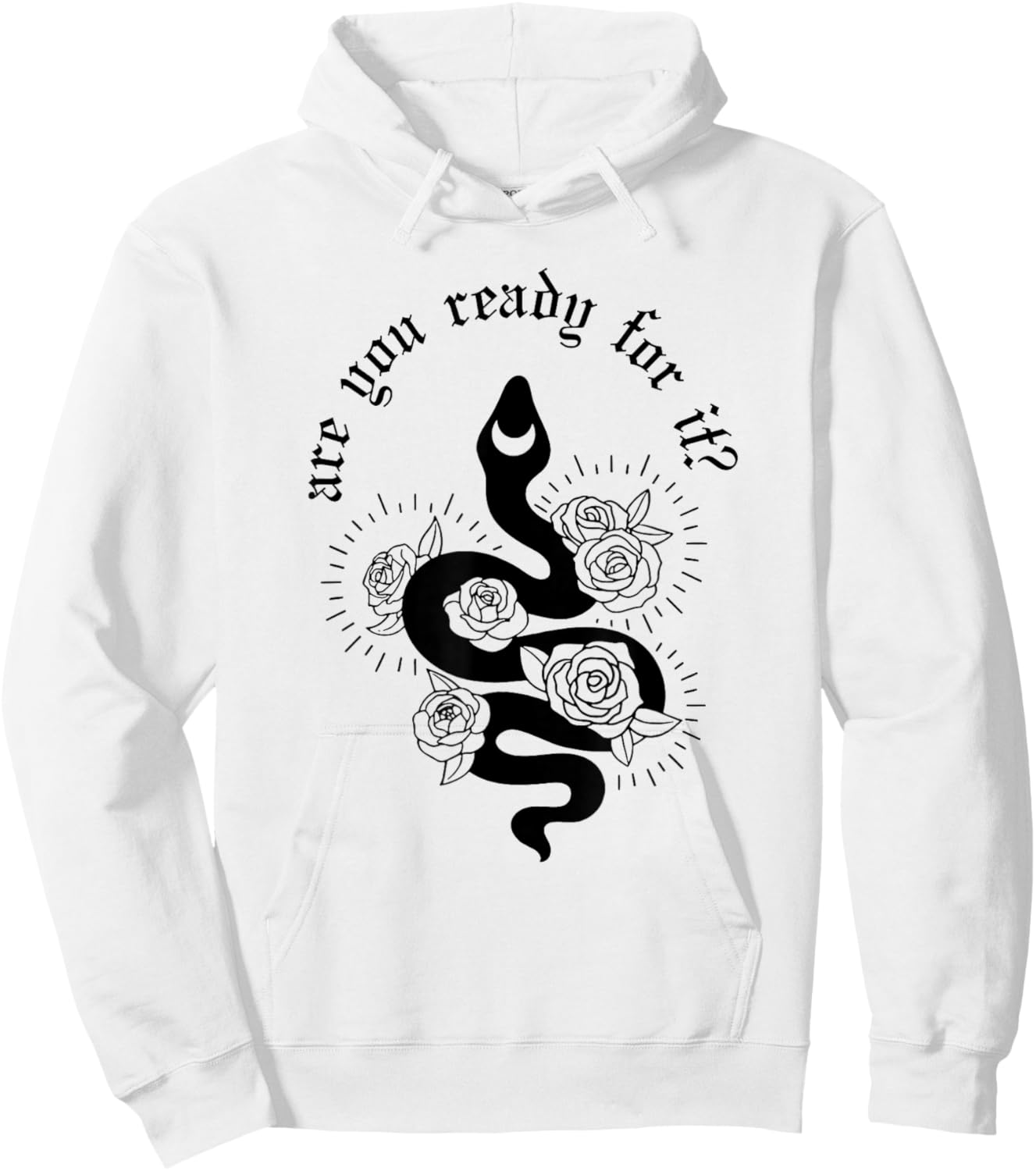 Are you ready for it Rep expression Snake Hoodie - Hoodie | White