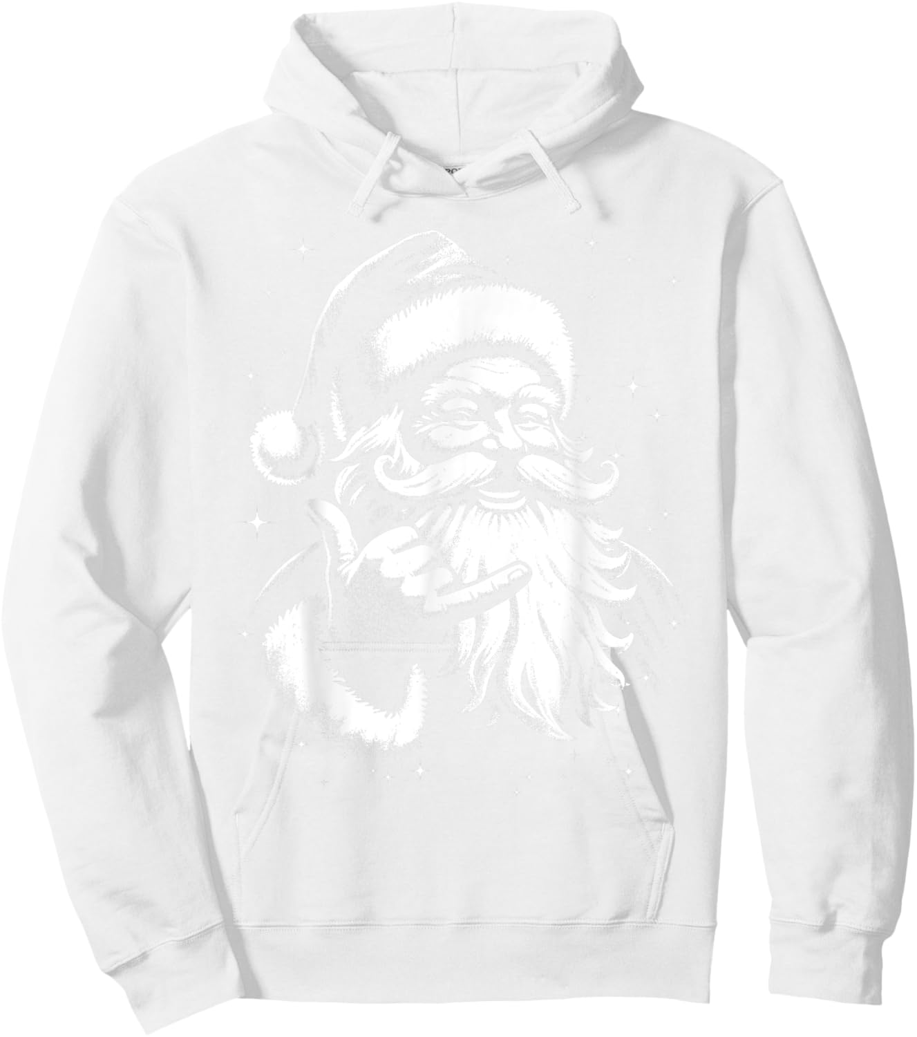 Retro Rad Christmas Mele Kalikimaka Santa Shaka Hawaii Surf Hoodie - Hoodie | White