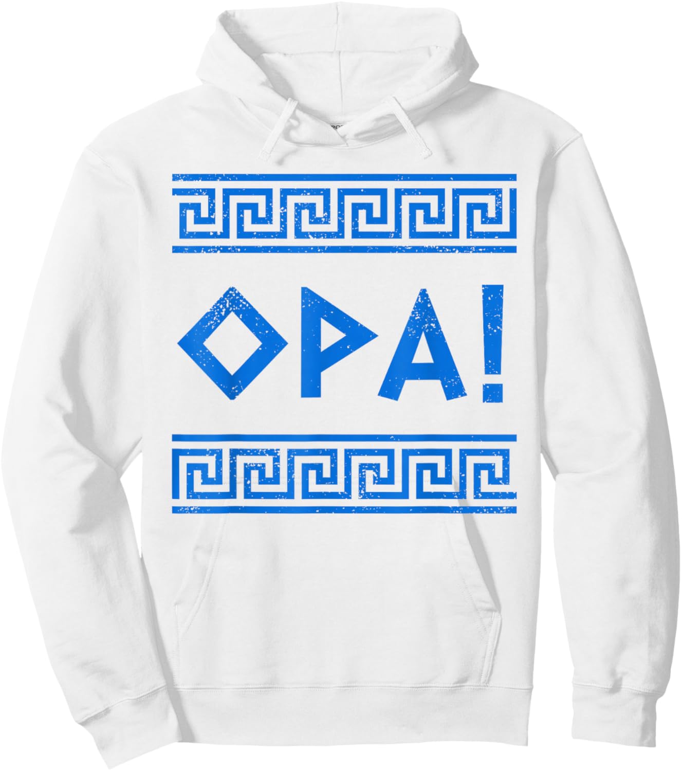 Opa Ancient Greek Pride Greek Flag Funny Greek Party Greece Hoodie - Hoodie | White