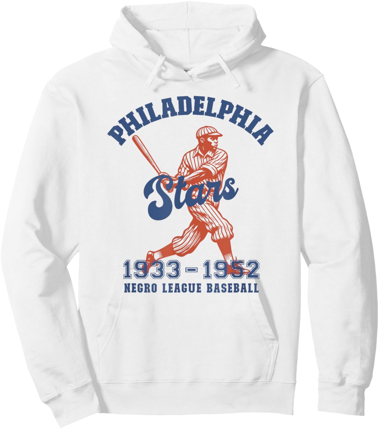 Philadelphia Negro League Baseball Black History Month Hoodie - Hoodie | White
