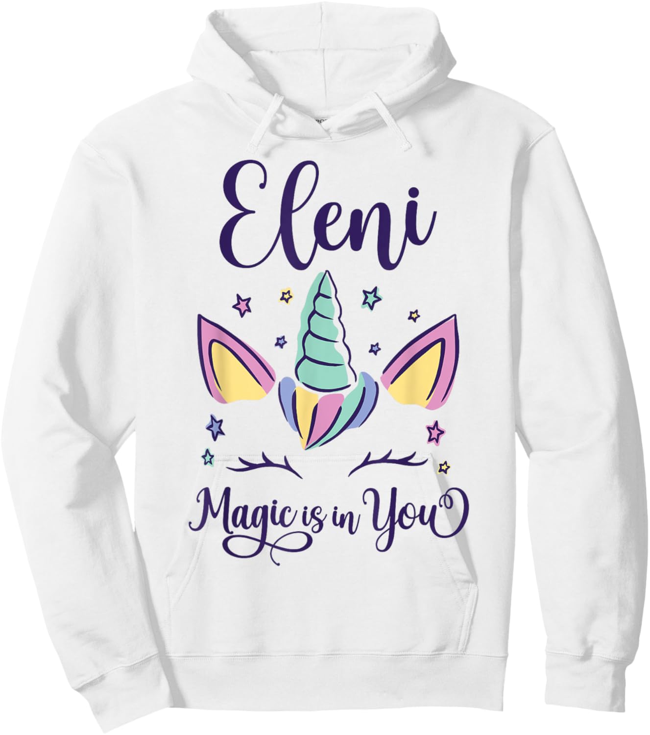 First Name Eleni Personalized Eleni Hoodie - Hoodie | White