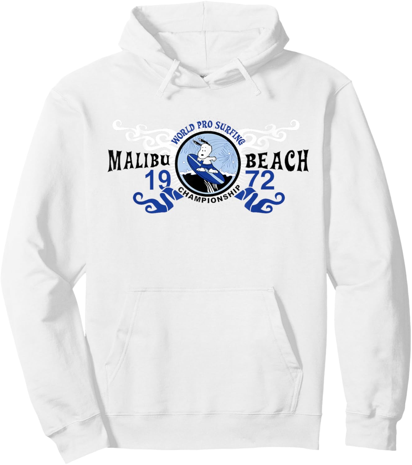 Peanuts Snoopy World Pro Surfing 1972 Hoodie - Hoodie | White