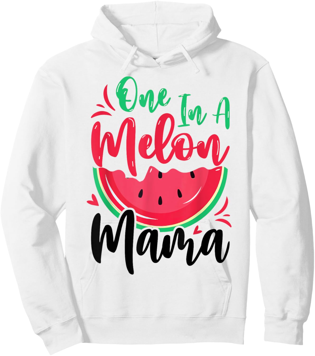 One in a Melon Mama Summer Birthday Party Matching Family Hoodie - Hoodie | White