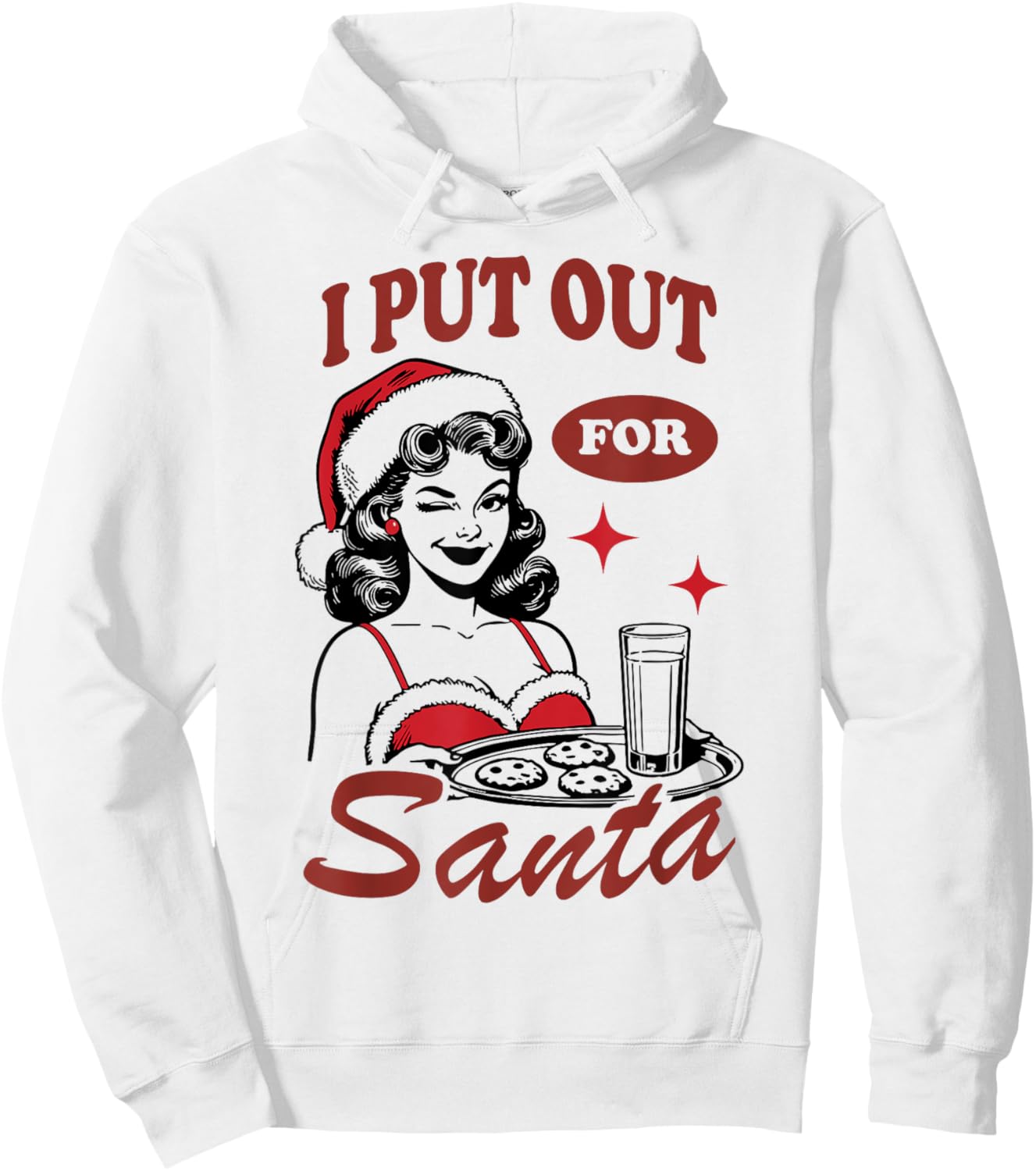 I Put Out For Santa Hoodie - Hoodie | White