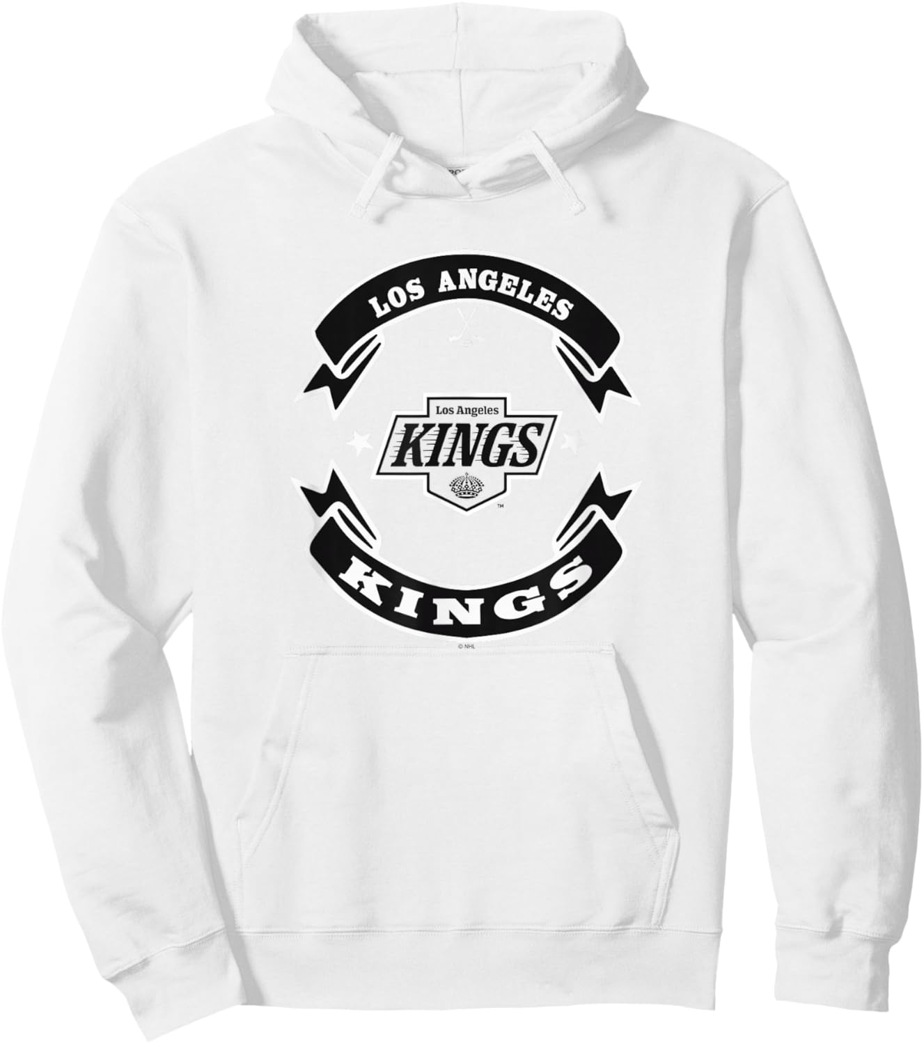 Los Angeles Kings Blaze Gray Officially Licensed Hoodie - Hoodie | White