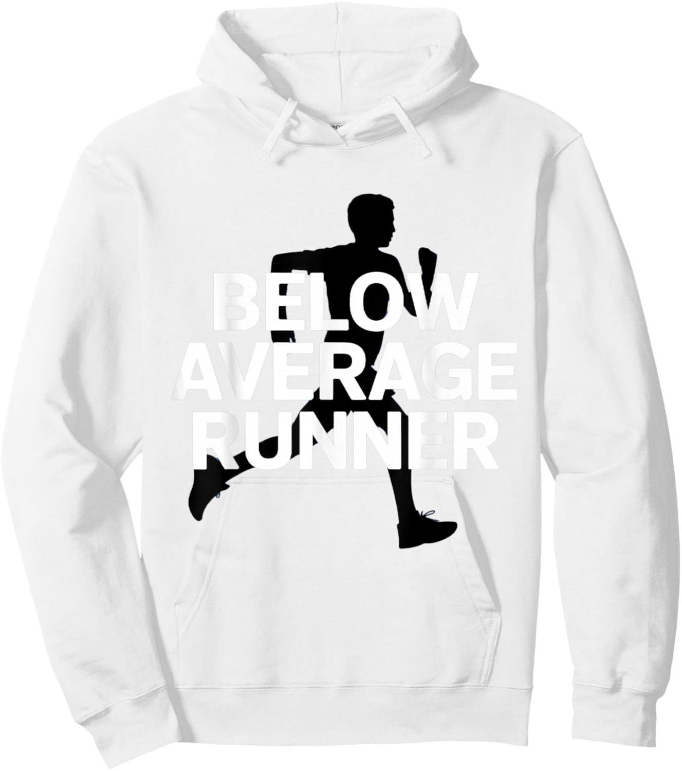 Below Average Runner Hoodie - Hoodie | White