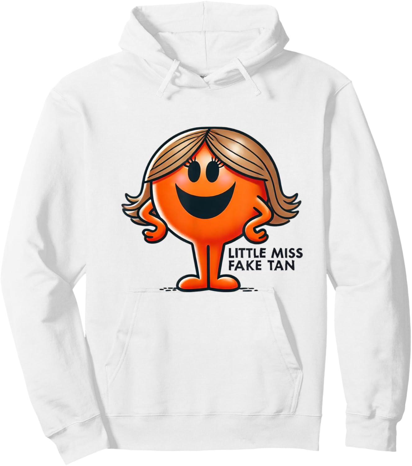 Little Miss Fake Tan Funny Beauty Self-Tanning Humor Hoodie - Hoodie | White